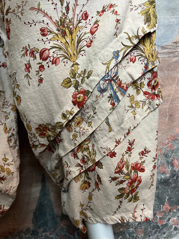 5516 Kristie Linen Tuck Pant-Victorian Rose