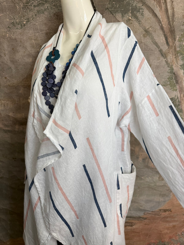 91511-S Stripe Throw Duster