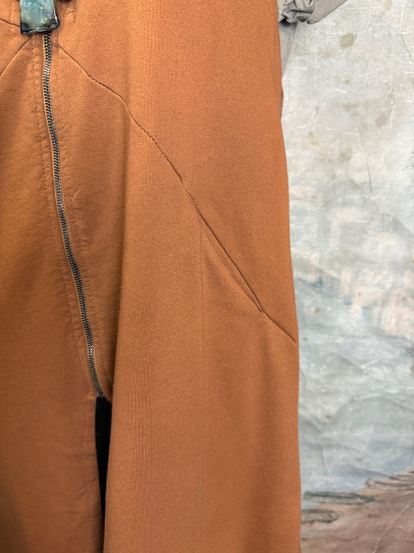 2626AU Zip Hoodie Vest-Ginger