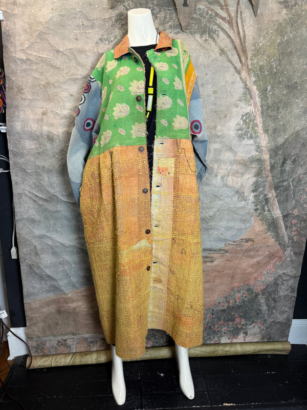 JG-183 Kantha Sunrise Coat-MIX 6