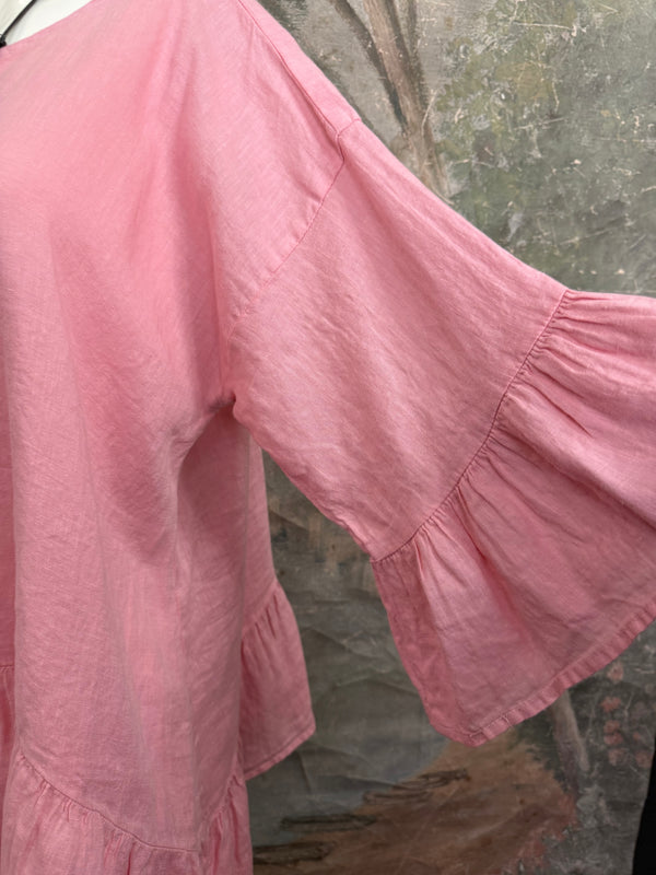MP-HLT651 Baby Doll Top-Pink