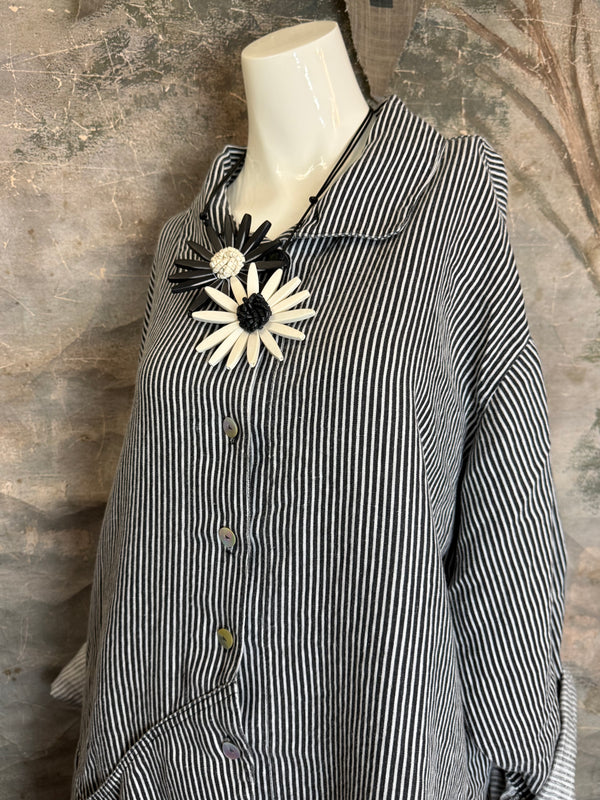 5510 Architecture Top-Black/White Stripe