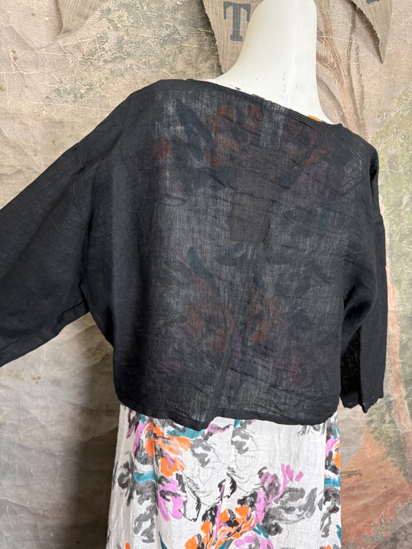 MP-MT348 Bolero With Button-Black