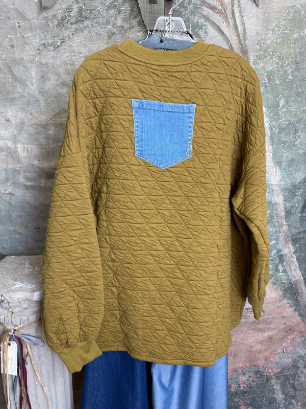 5949 Glenna Pullover-Curry