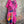Load image into Gallery viewer, 90617P-23 Linen Paint Dress-Fuchsia
