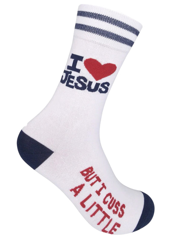 Art To Wear Novelty Socks-I LOVE Jesus!