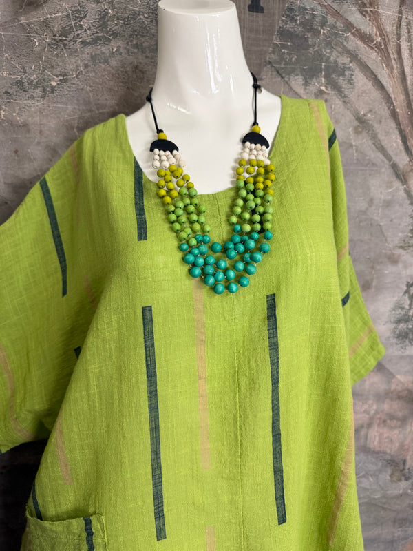 6653S Stripe Top-KIWI