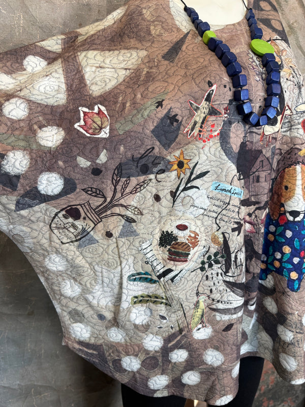 T812NB Drop Shoulder Top-Lunch Time