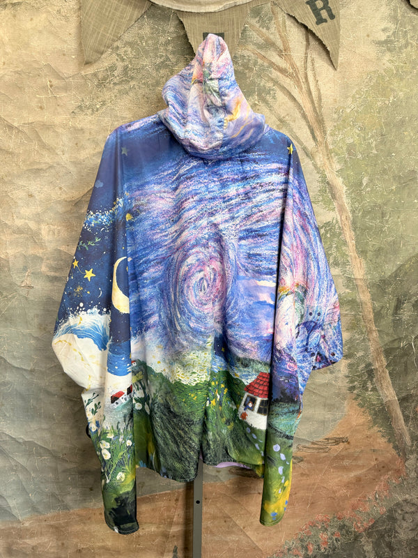 Inoah's Artful 2 Look Raincape-Cats Dream