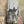Load image into Gallery viewer, Oversized gray cat print crew pullover tunic with abstract art design on mannequin, styled with olive skirt and neon nec - 16
