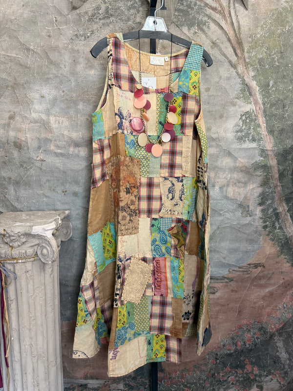 PL-504D Patchwork Tank Dress