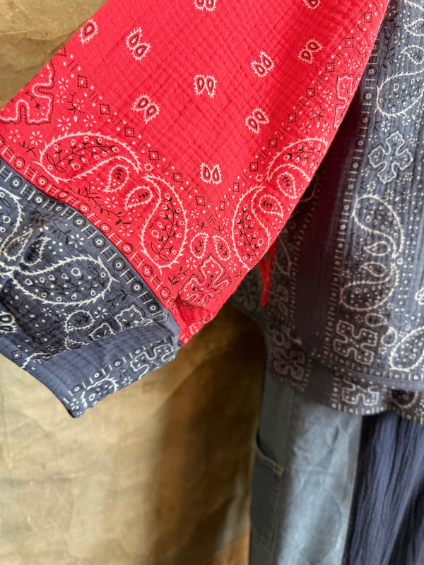 5756 Bandana Mix Cardigan