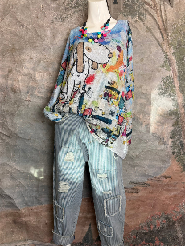 T761BEG Hi-low Top w/Pocks-Cookies Delight