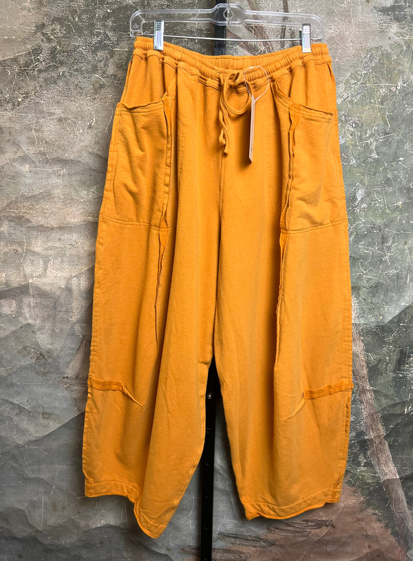 CB1373 Fleece Detail Pant-Caramel