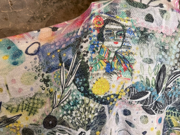 T1056 Cowlneck Pullover-Blooming