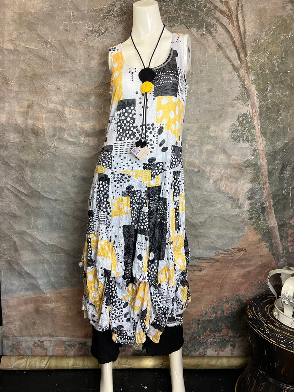 25006 Crinkle Tank Bubble Dress