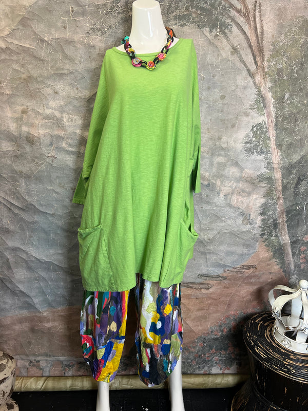 5016024 2 Pocket Pullover-Grass Green