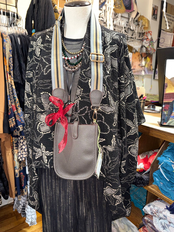 0003A Pebbled Vegan MINI Leather Crossbody Bag-Mocha