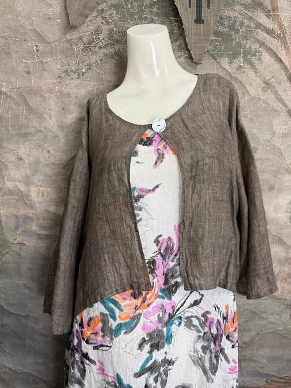 MP-MT348 Bolero With Button-Mud