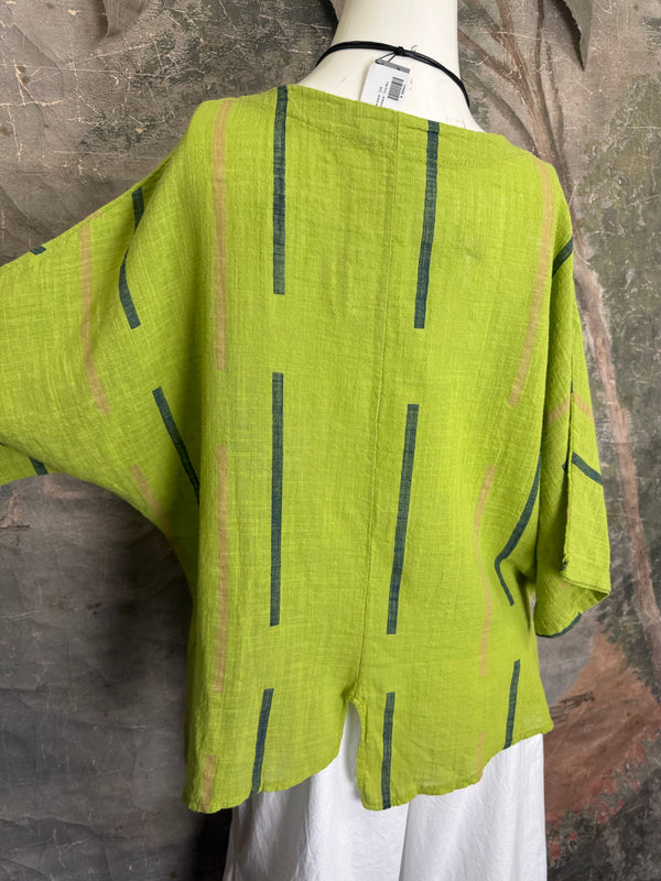 6653S Stripe Top-KIWI