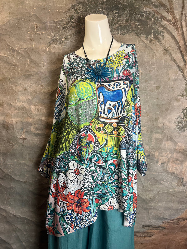 T1369K White Knit Whimsy Top-Spring Has Sprung