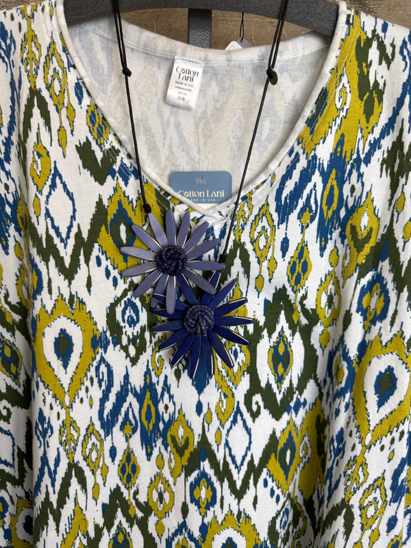 715CL-OT Oversized Tunic Tee-WHITE