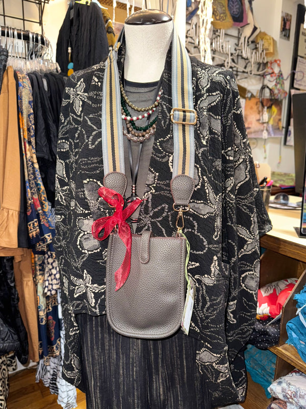 0003A Pebbled Vegan MINI Leather Crossbody Bag-Mocha