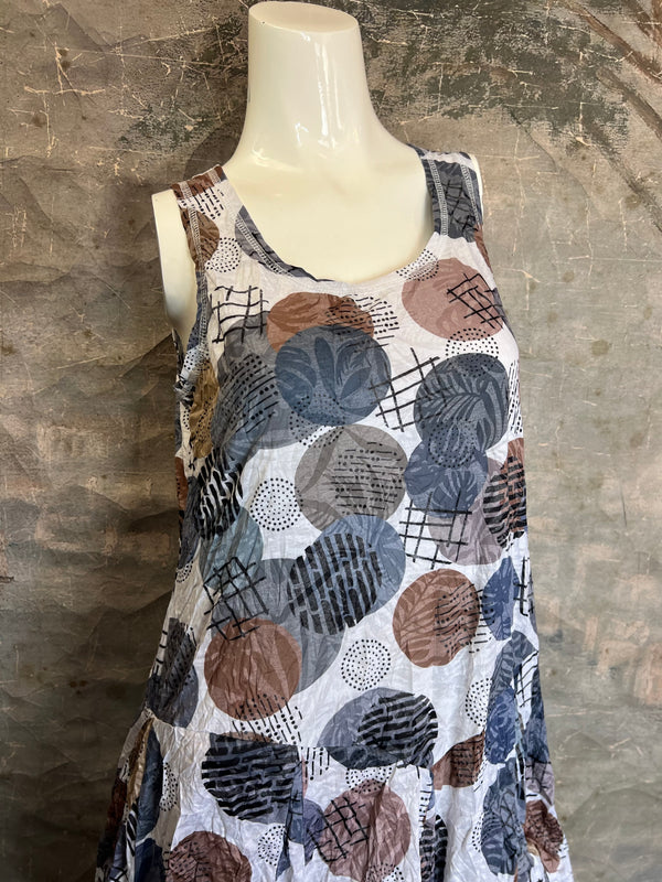 25007 Crinkle Bubble Dress