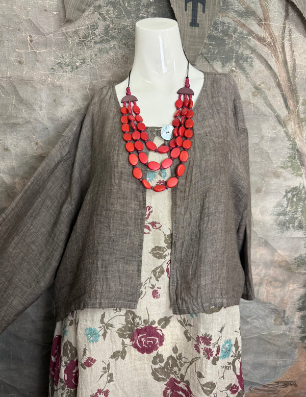 MP-MT348 Bolero With Button-Mud