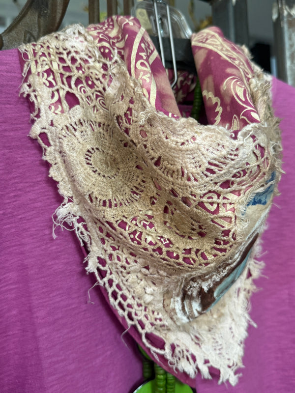 ARB Hand Painted Bandana-Magenta
