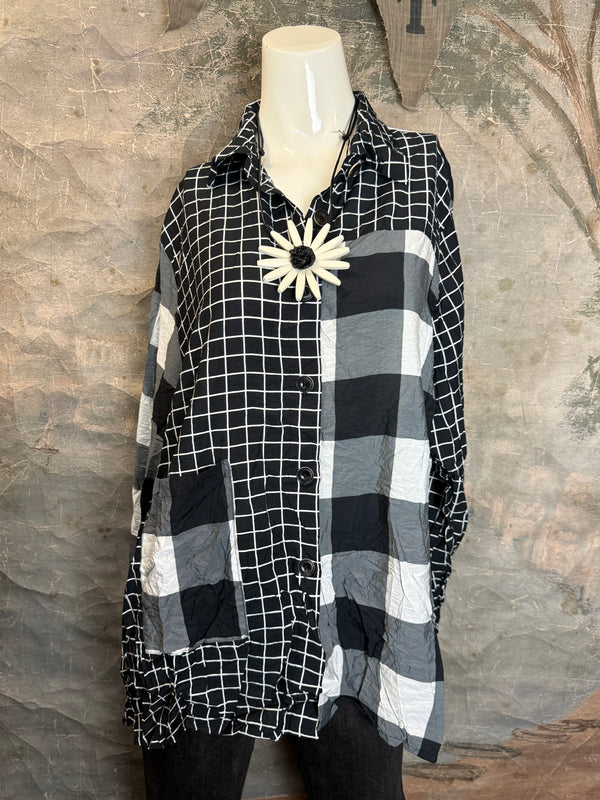 2550 Crushed Plaid Mix Shirt