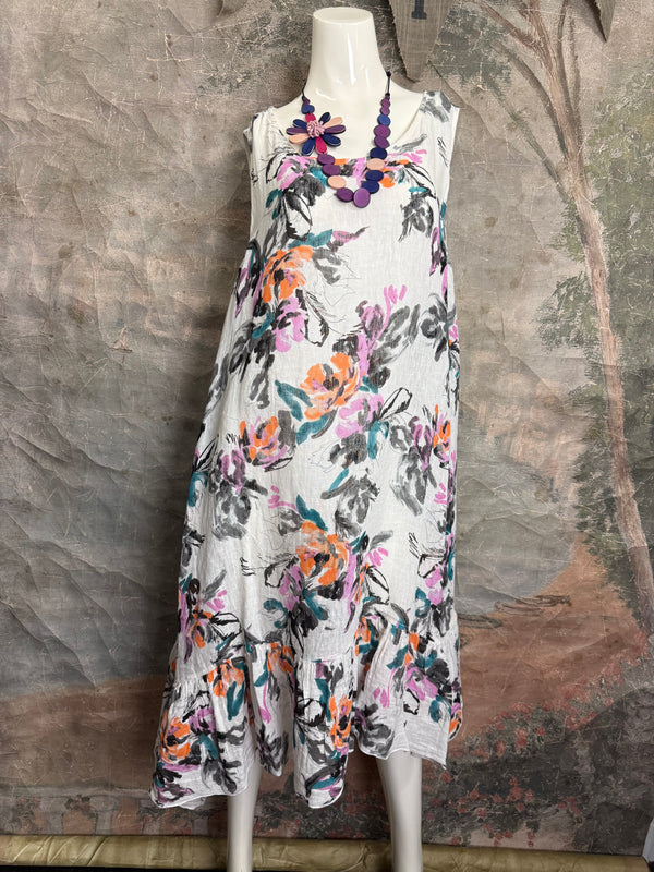 MP-MD1041 Dress W/Ruffle-OFFWHITE7