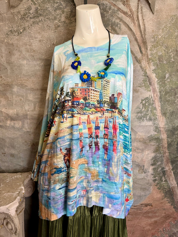 T722BO Burnout One Size Top-Beach Trip 30A
