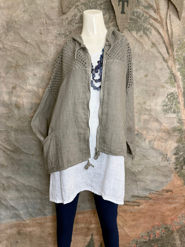 92076 Mix Net Jacket-Mud