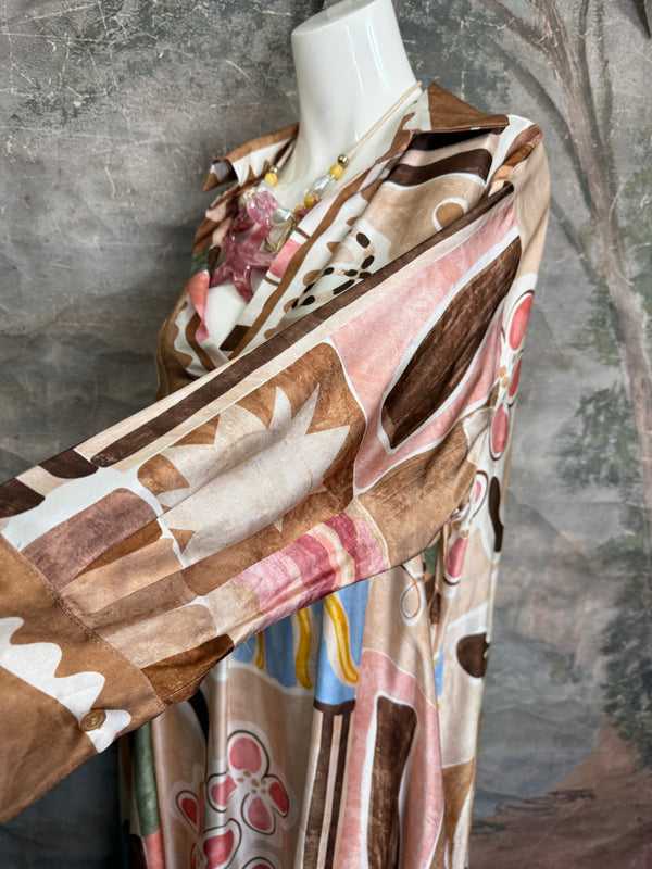 6615 Silk Artsian Dress