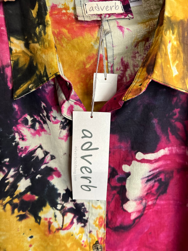 7042C Block Dyed Possibly Tunic-Pink