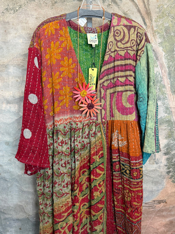 JG-156 Kantha Sunrise Dress-3 MIX