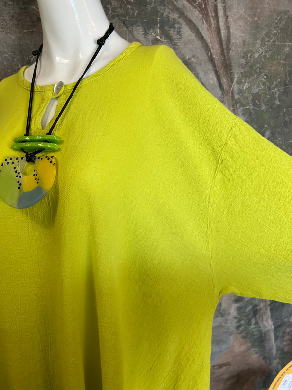 Oh My Gauze The BUNNY Top-Lime
