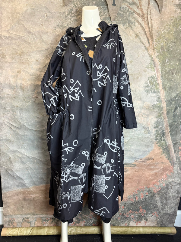 1029 City Scribble Jacket-Gray