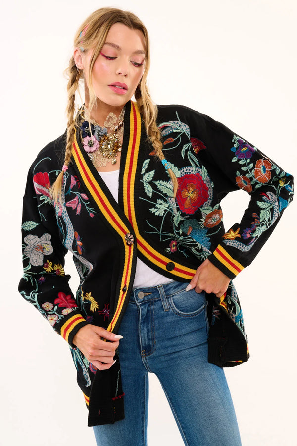 Hermione French Terry Cardigan