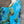 Load image into Gallery viewer, 91225 Flower Garden Linen Top-Turq

