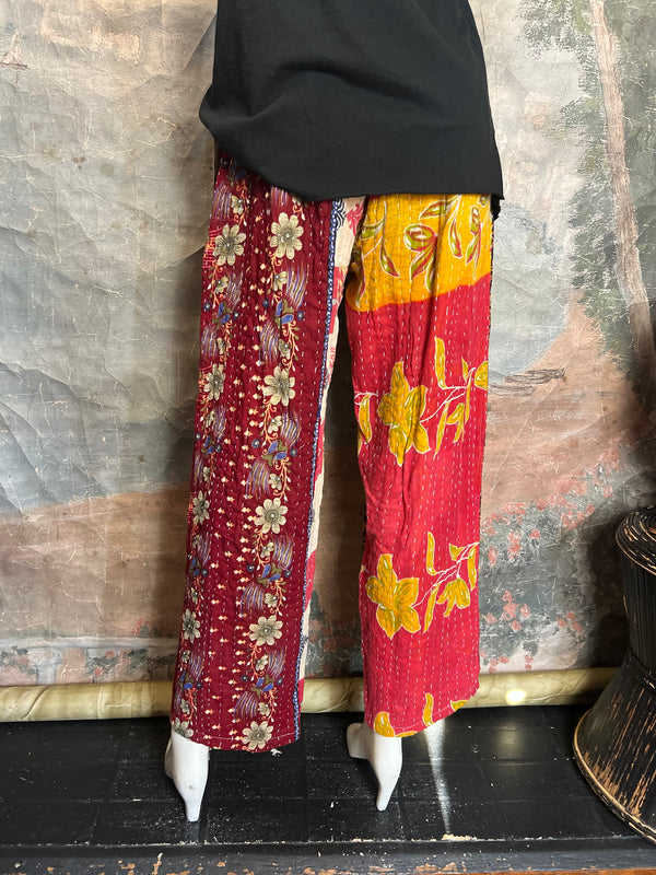1586KT OOAK Cotton Kantha Pant-3