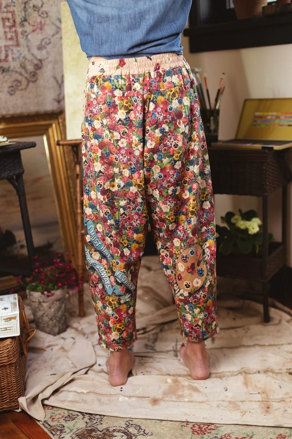 MOTS Linen Crop Artist Pant-Art of life
