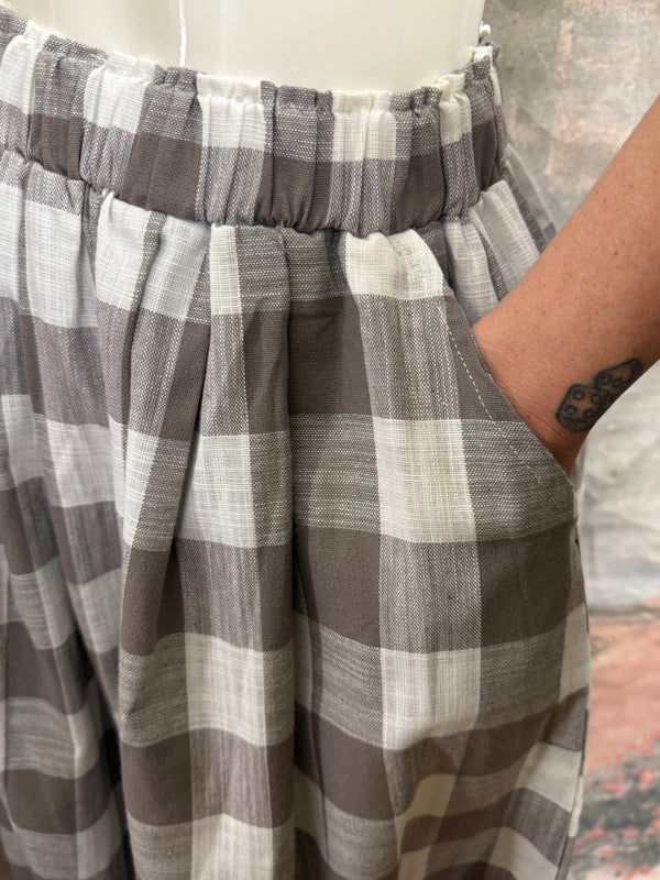 3925 The Boheme Checker Trouser-Tan