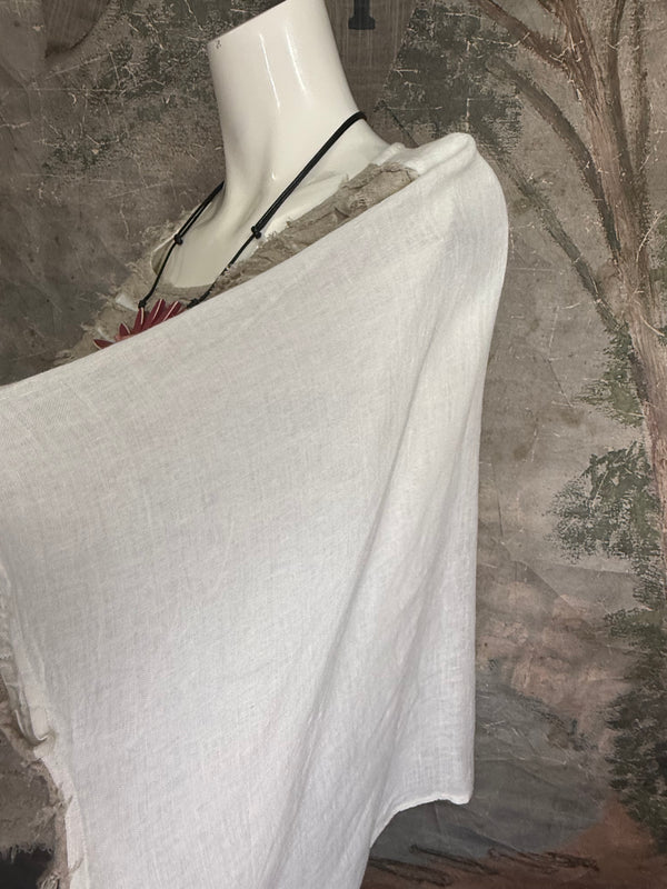 PL-613 Shaggy Linen 2way Top