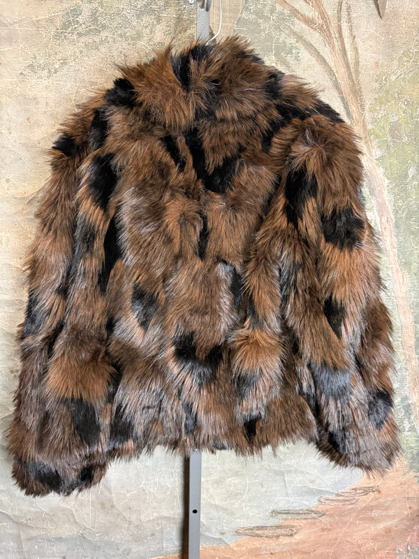 5764 Faux Fur Mink Short Coat