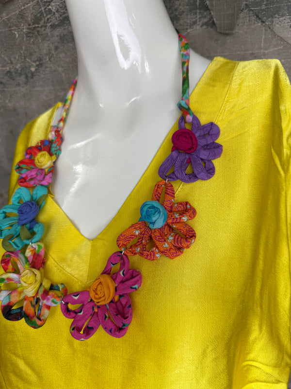 26N145 Coneflower Combo Necklace-A Spring Mix