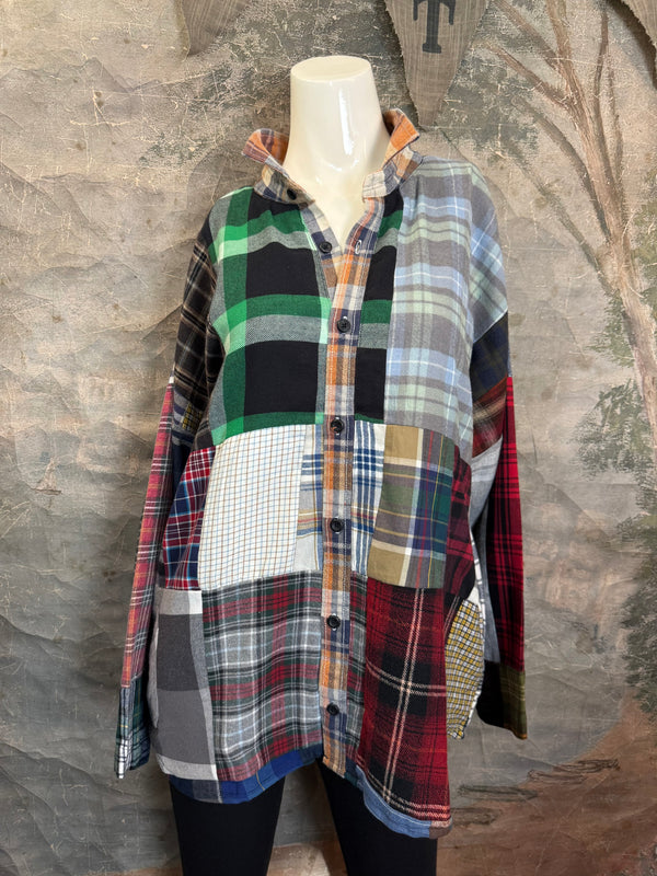 5620 Flannel PW BF Shirt- PW D