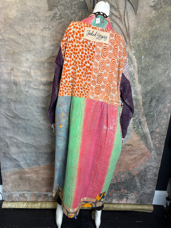 JG-183 Kantha Sunrise Coat-MIX 5