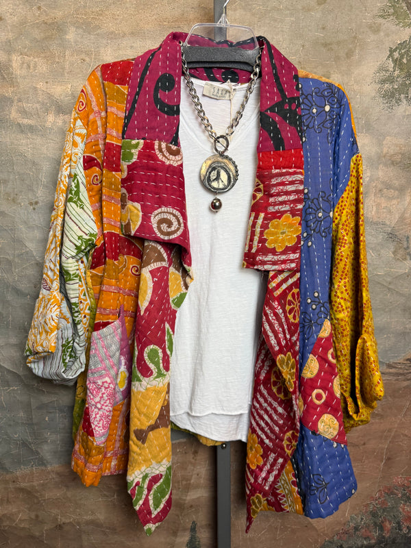 SS6148 Funky Kantha Jacket-Marley C